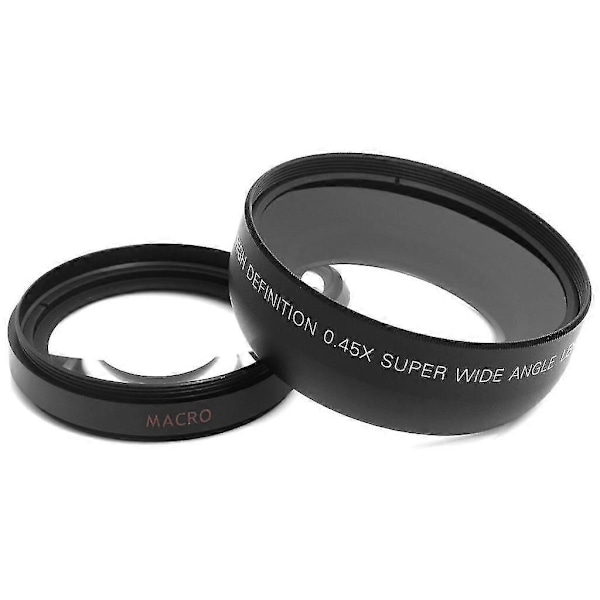 55mm Makro Vidvinkelobjektiv 0.45x Hd För Sony Dslr A230 A350 A300 A330 A500