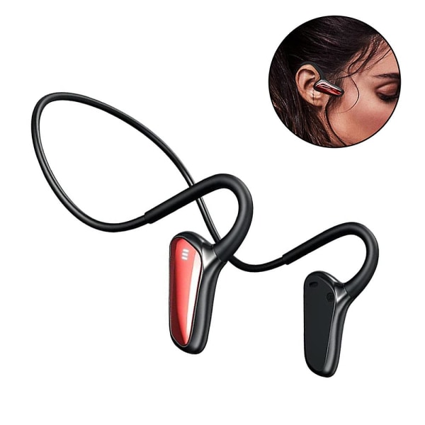 Bärbara sportvattentäta trådlösa in-ear-hörlurar, Bluetooth öronsnäckor Trådlösa hörlurar Bluetooth hörlurar Headset för löpning Promenad Gymning Cy red