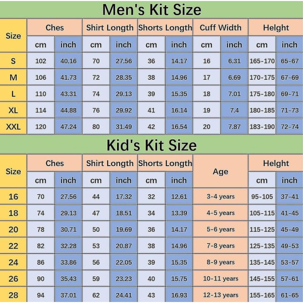 23-24 Ny Chelsea-tröja för träningsdräkt för vuxna för barn no number 22