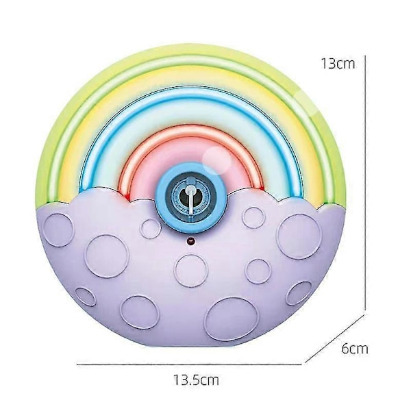 Bubbelmaskin, Portabel Automatisk Bubbelblåsmaskin för Barn, 2000+ Bubblor Per Minut, Tyst Design Regnbågsbubbelmaskin (1 st, Mu