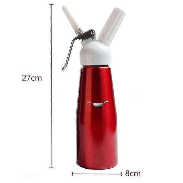 2024 500 ml kermavaahtolaite, alumiini, 3 suutinta, kermavaahdolle