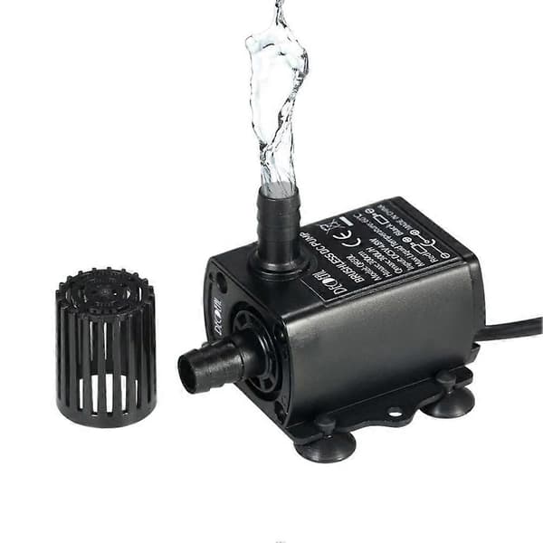 Mini Borstlös Vattentät DC5V Fontän Akvarium Dränkbar Oljevattenpump