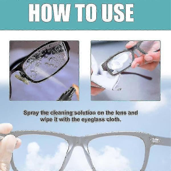 Linse ridsefjernelsesspray Brille Forrude Glas Reparationsvæske 100ml Leg