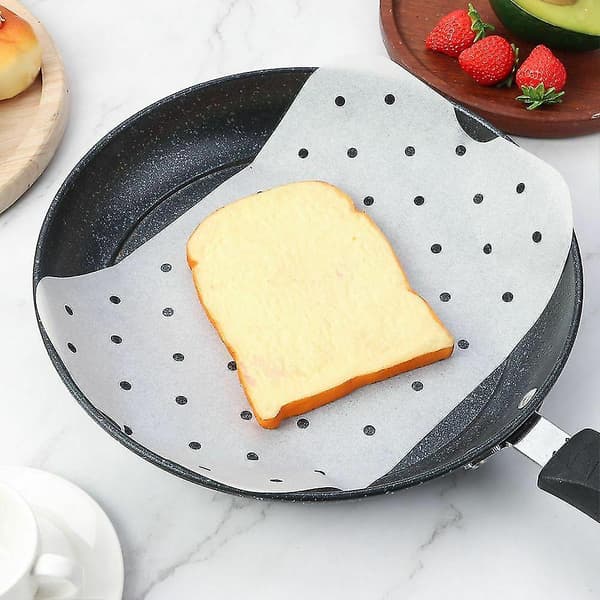 100x ark Air Fryer Pappersfoder Rektangel Pappersbakmattor Bakplåtspapper