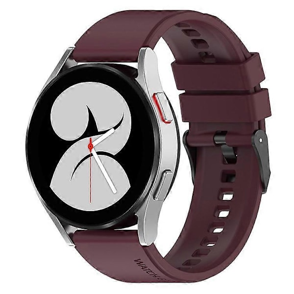 Yhteensopiva Samsung Watch Heart-S / Heart-L / Galaxy Watch6 40mm 44mm / Watch6 Classic 43mm 47mm / Watch 5 40mm 44mm / 5 Pro 45 -kellojen kanssa WineRed