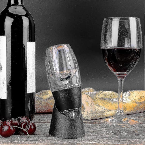 Vinlufter Vinkaraffelstativ, Premium Vinkaraffel