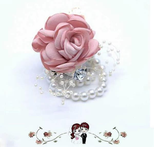 Brudepike Håndleddskorsage Blomsterarmbånd