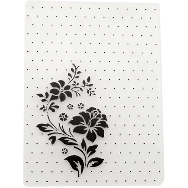 Prægefolder i plastik, prægeskabeloner, blomster udstansningsforme, skærestempler til kortfremstilling, prægning af papirhåndværk