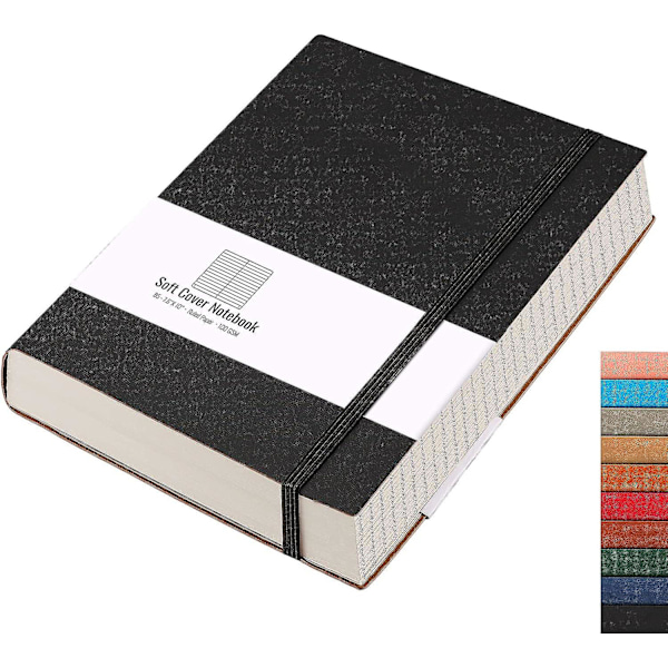 Linjerad Journal Anteckningsbok - 320 Numrerade Sidor Stor B5 Tjock Journal För Kvinnor, 100gsm Tjockt College Ruled Papper, Konstläder Mjukpärm, För Arbete Skola