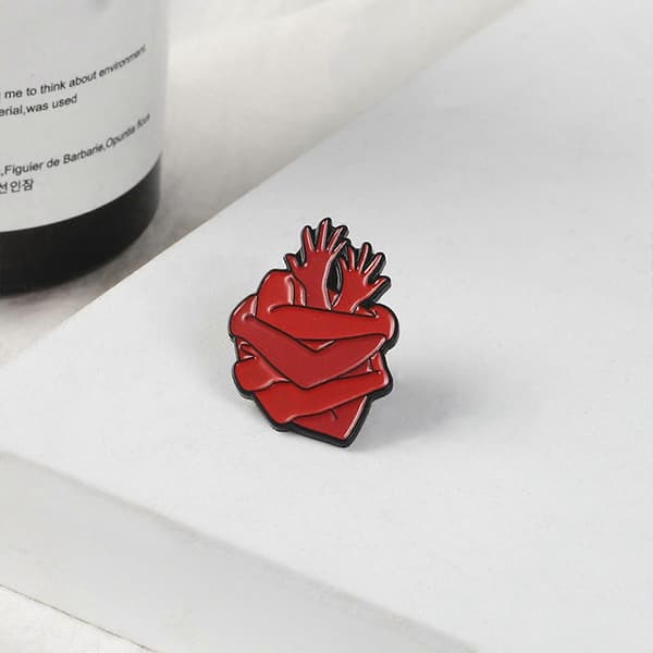 Pin Hjerte Broche Medicinsk Anatomisk Hjerte Stjerne Hjerte Katte Blod Knus Brocher