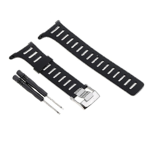 Gummiklokkereimer for Suunto T1 T1c T3 T3c T3d T4c T4d Svart