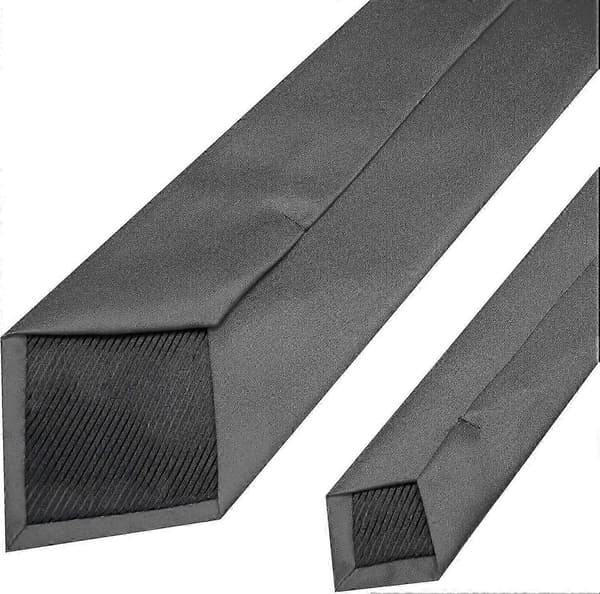 Enfärgad slips herrslips för affärer och bröllopsfest Grey