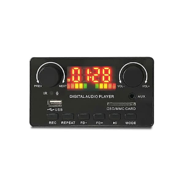 Mp3 Wma Dekoderkort Trådløs Bluetooth 5.0 7v-25v Dekoder Bil Mp3-spiller Usb Opptaksmodul Fm Aux