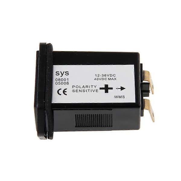 12v-36v Timemåler til Bil Lastbil Marinebåd Generator Motor Rund Måler Timer