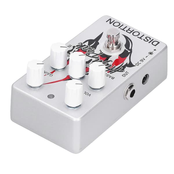 Distortion Pedal Elektronisk Guitar High Gain Effekt Effektor 9V DC Musikinstrument Tilbehør