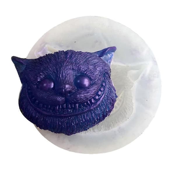 Sfinks kattform Ravneskallehode Silikonpyntform for Epoxyharpiksstøping