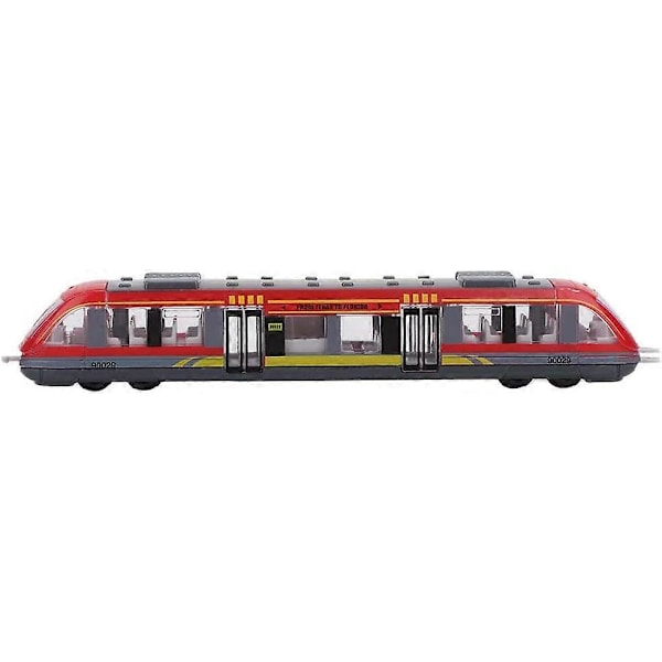 Vedettävä junalelu, simulaatio metalliseos junamalli autolelu myrkytön värikäs junalelu metallinen metrojunamalli lahja lasten opetuslelut lapsille