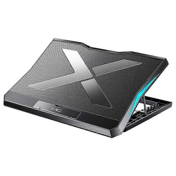 Vikbart Laptop Ställ Bas Kylplatta med 6 Fläktar 2USB Hållare