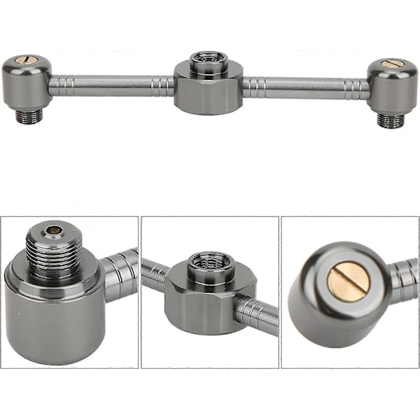 Utendørs Camping Aluminium Legering Gassflaske Komfyr Adapter Hoder Ovn Konverter Tilbehør (to hoder)