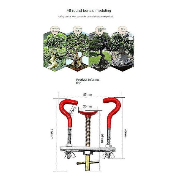 Trädgårds Bonsai Verktyg Klippare Gren Stam Justerare Beskärningsverktyg Kurvböjare Böjning DIY Modellering T