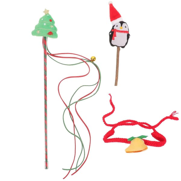 Kattelegetøj til hjemmet, festlig dekoration til katte, julefrokost, 1 sæt