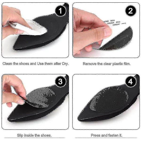 Anti-Slip Sko-Sål Pads Klæbende Sål Greb Beskytter Mod Glid