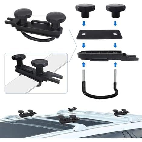 4 U-formede takboksfester Universalbraketter for veggmontering Universelt monteringssett (A) A -
