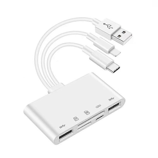 Otg Usb Kamera Multiminnesadapter För -sd Tf Kortläsare Kit För Ipad För 13 Konverterare-haoyi