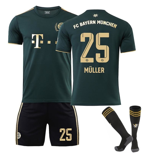 2022-23 Bayern München ny sæson guld special edition trøje MULLER 25 S