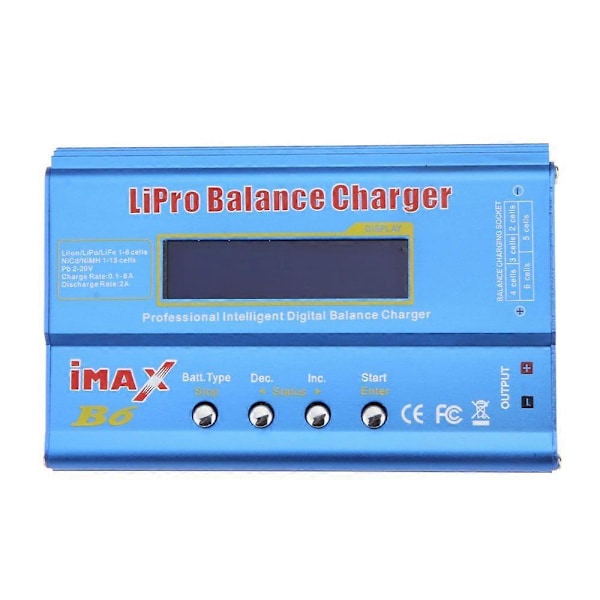 Ny IMAX B6 80W Lipo NiMh Li-ion Ni-Cd RC Batteribalans Digital Laddare Urladdare