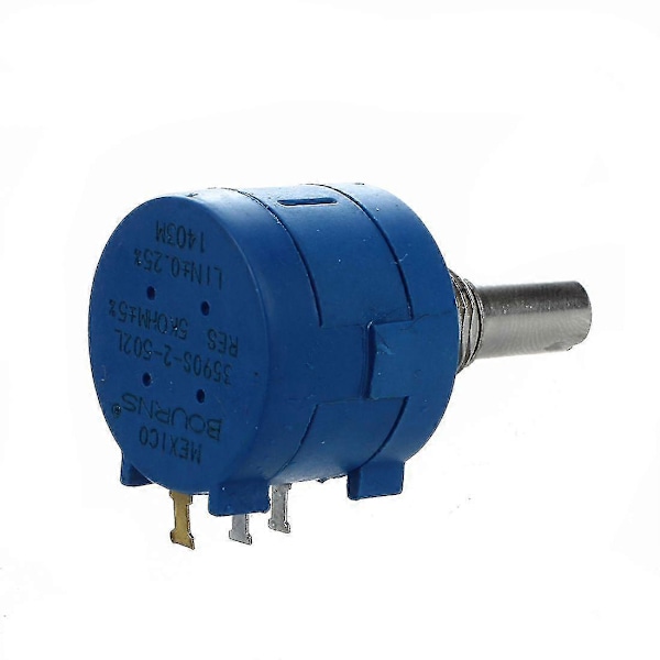 3590s-2-502l 5k Ohm 10-varvs Vridbar Trådlindad Precisionspotentiometer