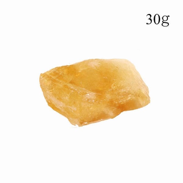 Naturlig Citrin Rå Sten . 30g. LÄKANDE KRISTALL kristallkalcit