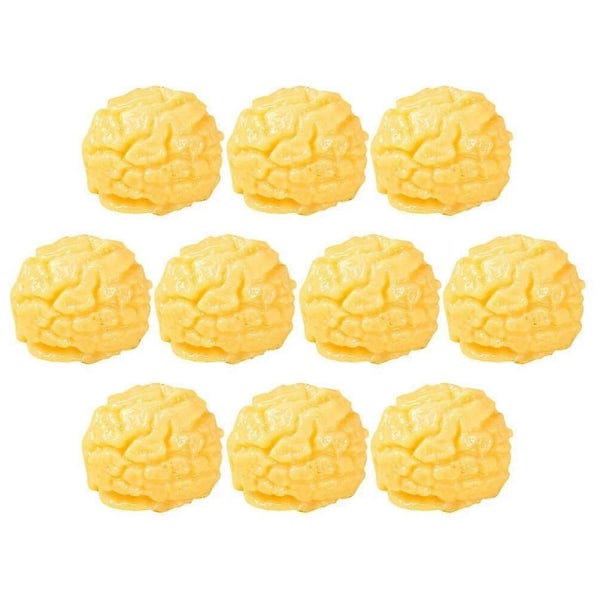10 stk. Simulerte Popcorn Modell Ornamenter Kunstig Snacks Mat Modell Miniatyr Falske Popcorn Rekvisitter