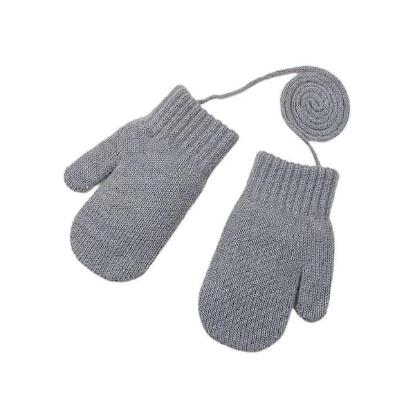 Barns varma handskar Höst- och vinterkallskyddshandskar Varma M5R2 Light Gray 1pair