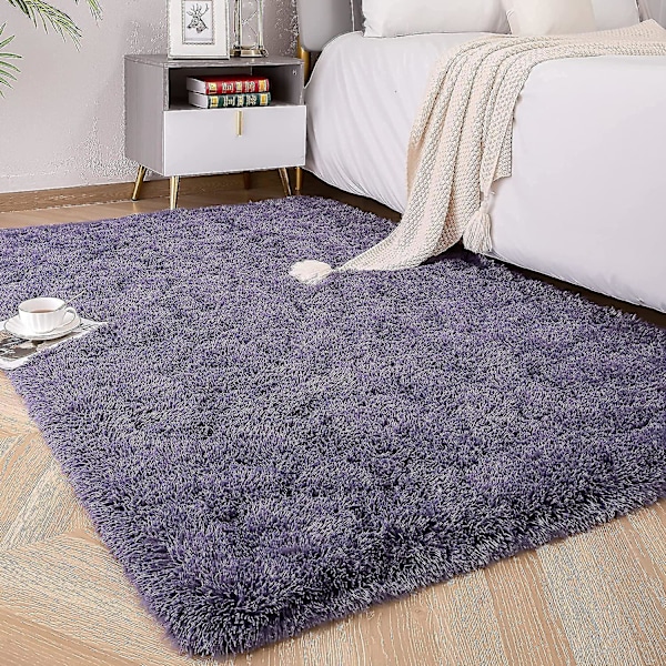Tflycqsoft Fluffy Area Mattor För Sovrum Barnrum Plysch Shaggy Nursery Matta Furry Throw Mattor För Pojkar Flickor, College Sovsal Fuzzy Rugs Vardagsrum Hom