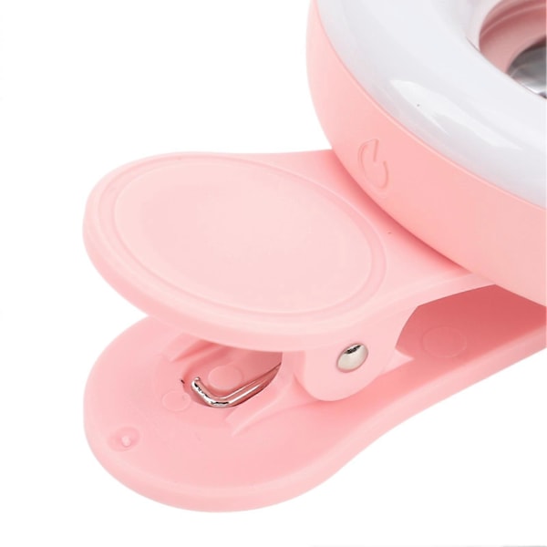 Mobiltelefon Makroobjektiv 3 Farvelys Bærbar Clip-On Makroobjektiv til Øjenvipper Øjenbryn Neglekunst Pink