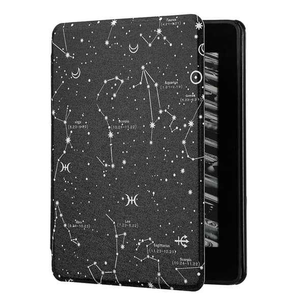 6.8in E-læser Etui Holdbart Pu Læder Cover M/ Håndrem Auto Sleep Wake Til Kinde Paperwhite 5 2021 11. Generation