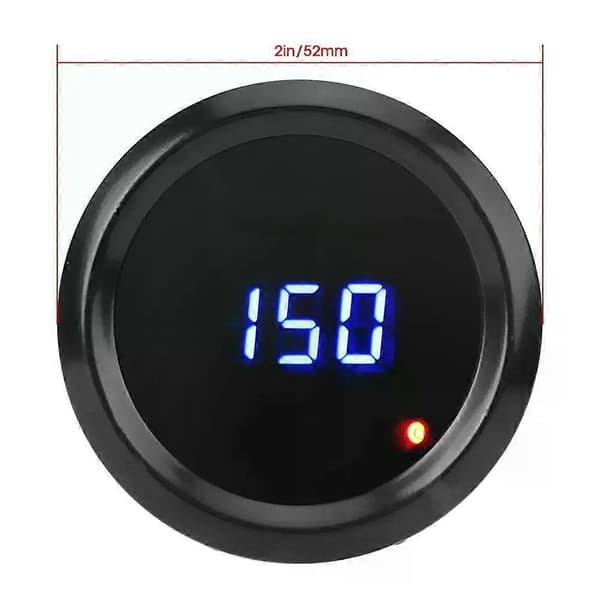 52 mm digital oljetermometer med sensor - 40~150 blå display temperaturmätare