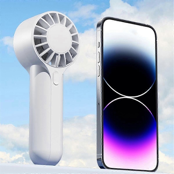 USB Uppladdningsbar Mini Handhållen Fläkt Portabel Utomhus Hög Hastighet Stort Luftflöde Handhållen Liten Fläkt Edition 2