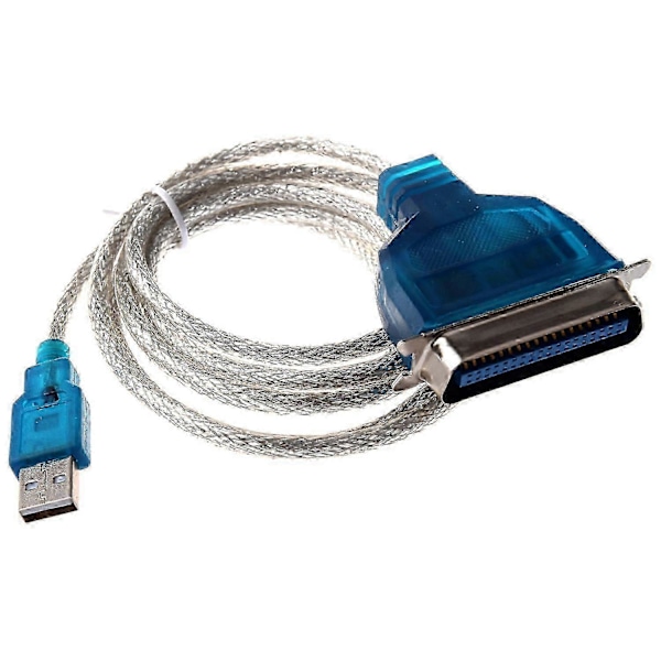 USB til Parallel IEEE 1284 Printer Adapter Kabel PC (Tilslut din gamle parallelprinter til en USB-port) Som vist SZRH