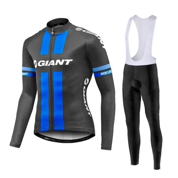 2023 Spring Långärmad Cykeltröja Set GIANT Mtb Cykelkläder Cykel Maillot Ropa Ciclismo Mans Cykelkläder Cykling Yellow XL