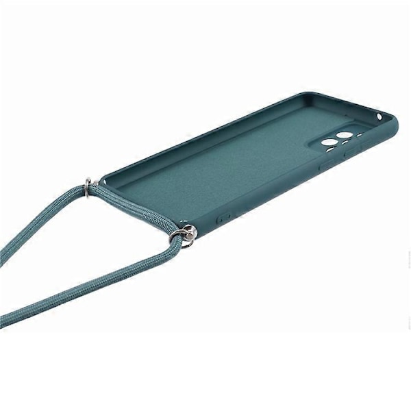 Kompatibelt Skal för Samsung Galaxy A52 4G / 5G / A52s 5G, Exakta Utskärningar, TPU-skydd med Långt Snöre Turquoise