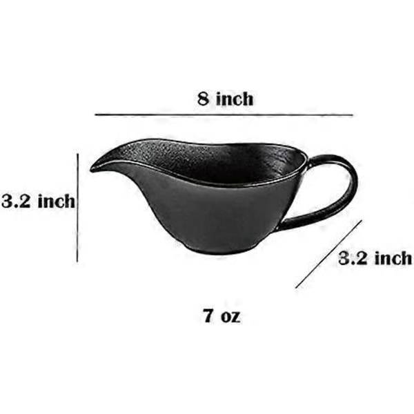 Sæt med 2 klassiske porcelæns sovseneb med nem hældning, flødekande. 207 ml