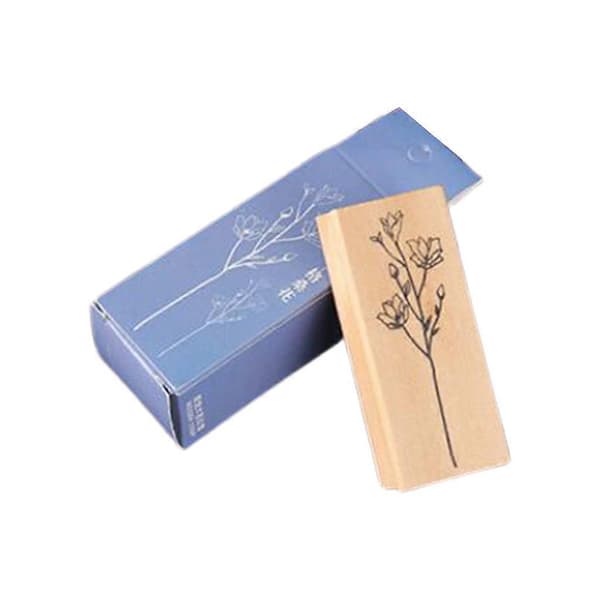 Utsøkte planter blomster trestempel for DIY scrapbooking bullet journaling