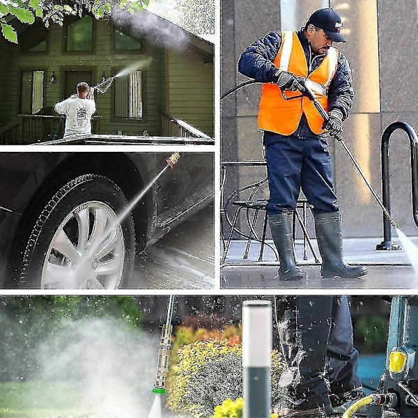4000 psi painepesurin turbosuutin, 360 astetta pyörivä 1/4\" pikaliitin ja 7 suutinsarja