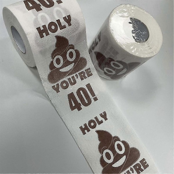 2 Rullar Rolig Toalettpapper Rulle Födelsedagspresenter För Kvinnor Män Present Toalettpapper Badrum Spratt Skämt Roligt Papper, 30