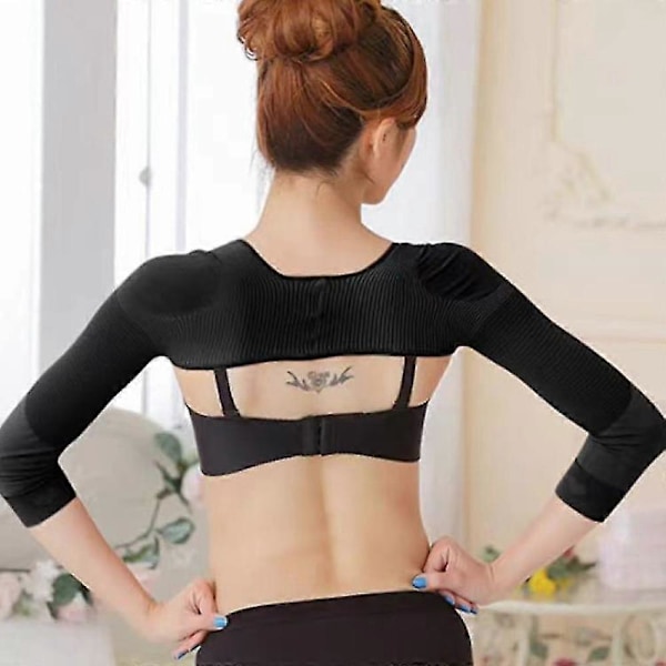 Overarmsformer Post-Kirurgisk Slankende Kompresjonsermer Holdningskorrigerende Topper Shapewear for Kvinner YX[