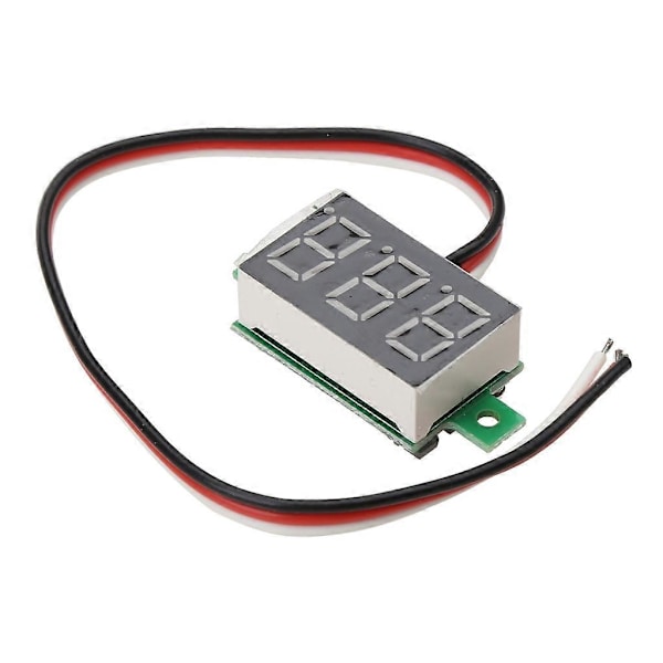 Ny Mini Tre Linjers LED Lille Panel Meter Display Digital Voltmeter DC0-100V