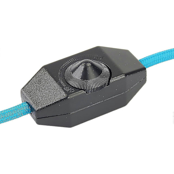 1-60W LED-dimmer Dimmerbar (vriddimmer) LED-dimmer, På/av, 220-230V, CE In-line-brytare, Svart