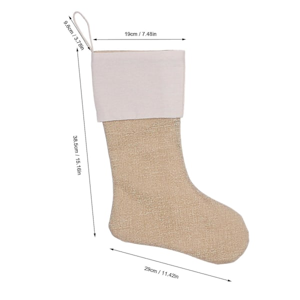 Julgransprydnader Juldekorationer Julstrumpor 43 cm Jul Öppen Spis Hängande Strumpor Gåvor Q